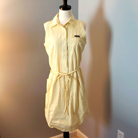 Columbia Dresses & Skirts - 🎉 HOST PICK 🎉 COLUMBIA SUPER BONEHEAD YELLOW GINGHAM CHECKED SPORT DRESS